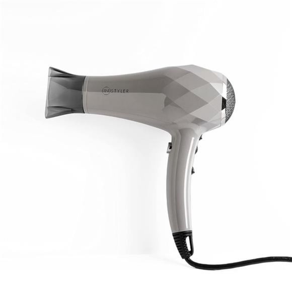 Turbo Lightweight Ionic Hair Dryer, Gray - Fast Drying Ceramic Blow Dryer